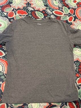 Old Navy Gray Short Sleeve Crew Neck Tee